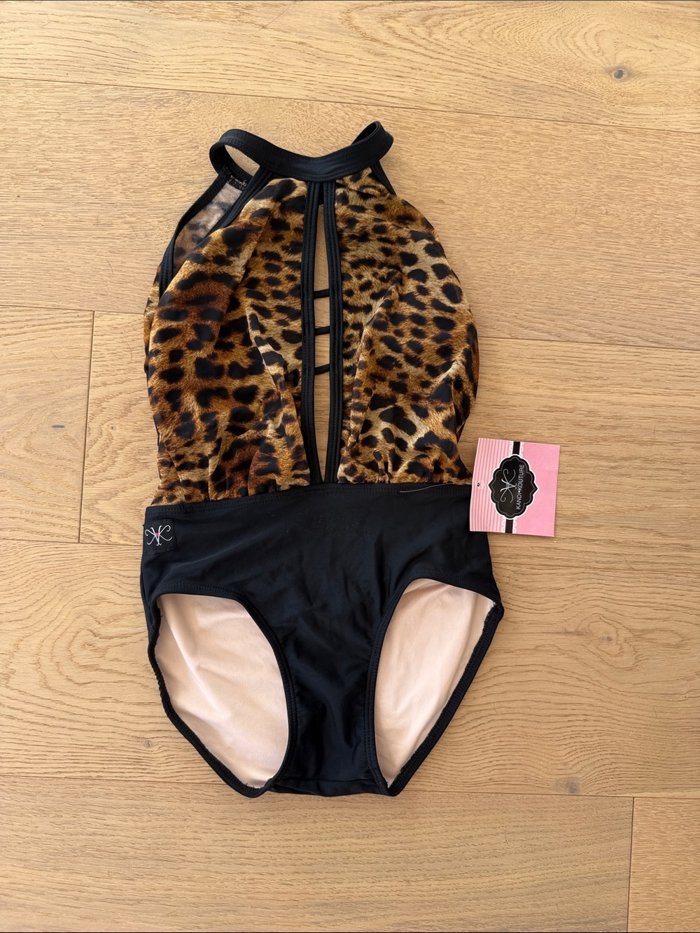 NWT Kandi Kouture Leopard Print leotard cxl